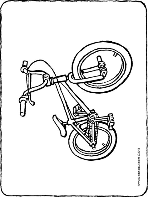 Dibujos de bmx para colorear imprimir gratis. una bicicleta BMX - kiddicolour