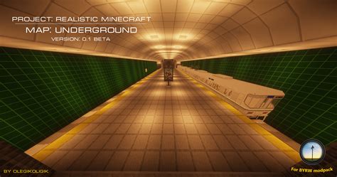 Project Realistic Minecraft Map Underground With Mods