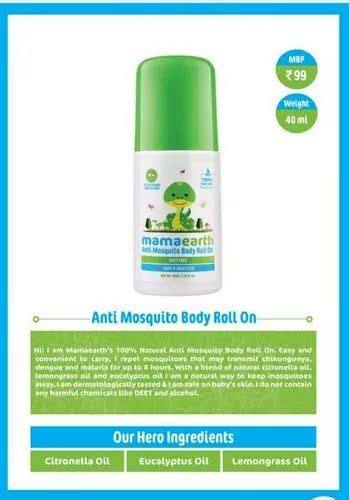 Citronellalemon Grass Oil Liquid Anti Mosquito Body Roll On 40ml