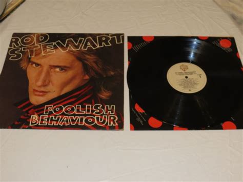 Rod Stewart Foolish Behaviour Hs Lp Album Warner Brothers Record