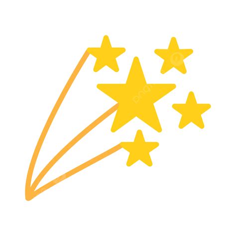 Estrela Cadente ícone Plano Vetor Png Filmagem Estrela Astronomia