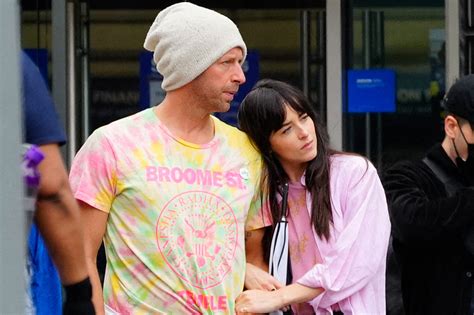 Chris Martin And Dakota Johnson Rare Romantic Outing In New York