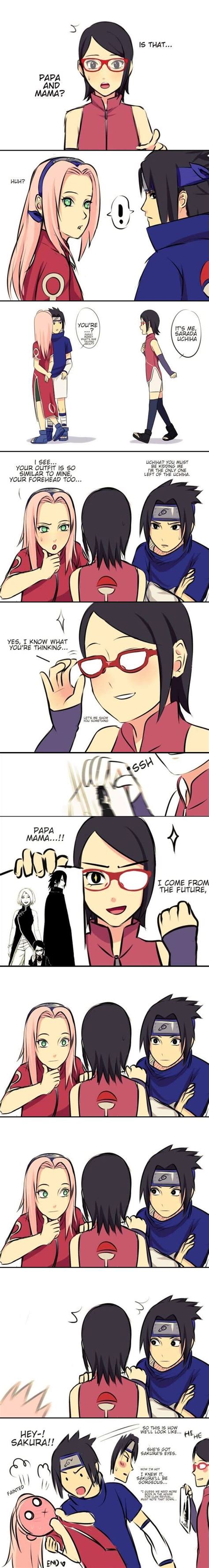 Sasuke Sakura And Sarada Sarada Uchiha Memes Engraçados Naruto