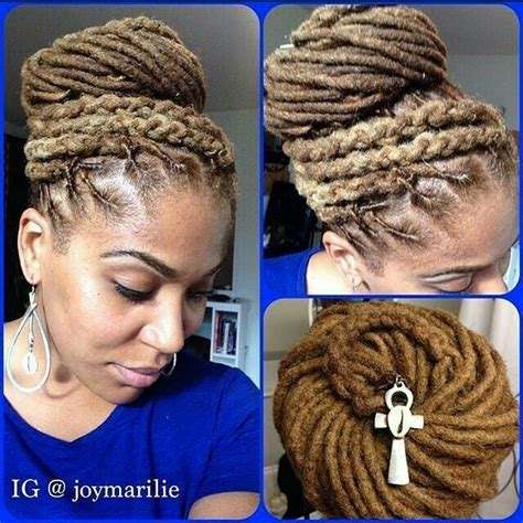 Short strands are as versatile as long ever thought of braiding your dreadlock in fishtail style? Pin on Locs