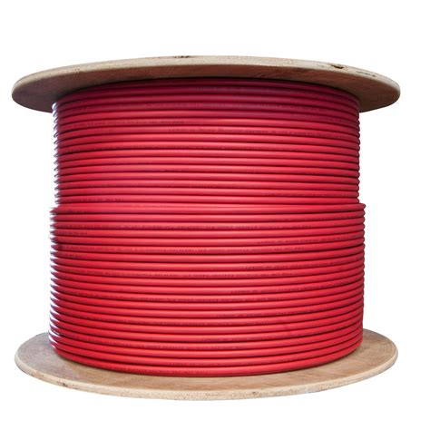 Cable Bulk Cat6 550mhz Shielded Stp Solid 23 Awg Pvc Red 1000 Compatible Cable Inc