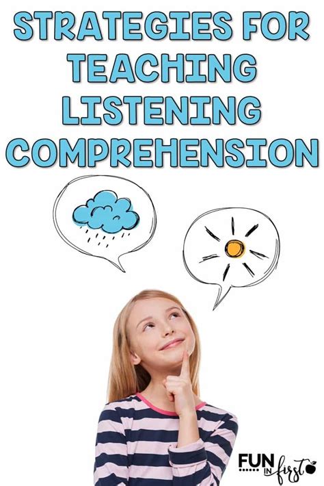 Strategies For Teaching Comprehension Skills Listening Comprehension