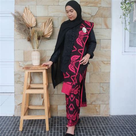 Jual Paket Baju Adat Baduy Wanita Kebaya Kain Slendang Shopee Indonesia