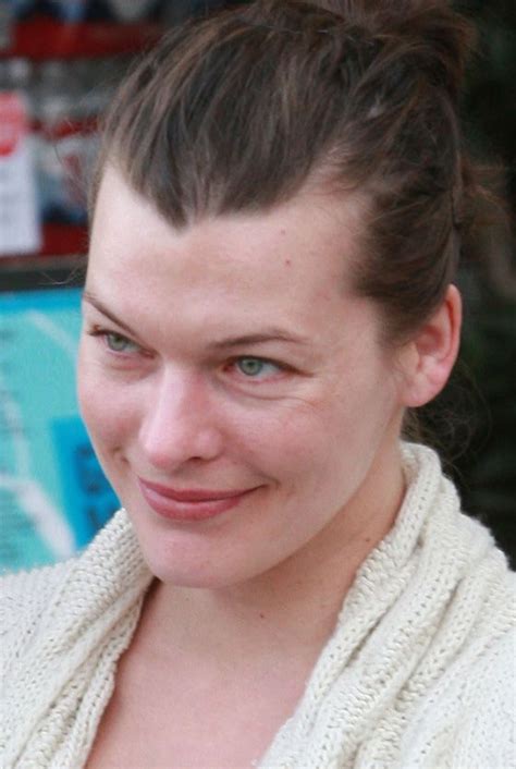 Milla Jovovich Without Makeup Actress Without Makeup Milla Jovovich