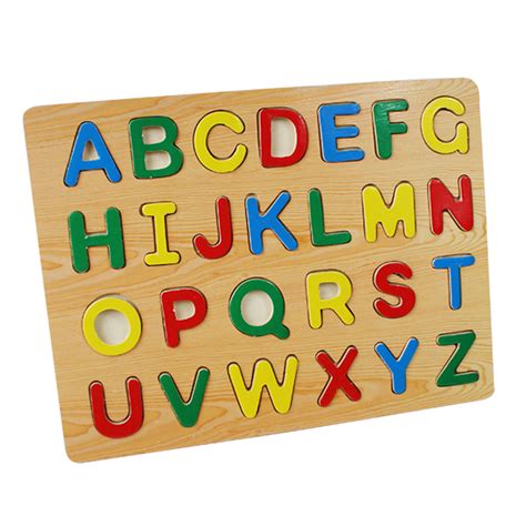 Children Kids Alphabet Abc Numbers 123 Wooden Jigsaw Learning