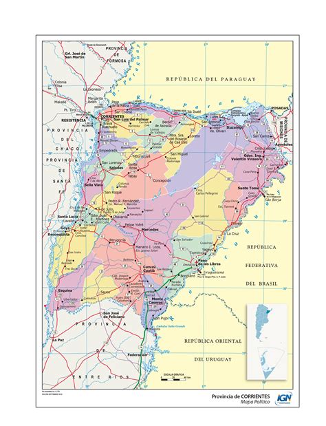 Mapa De Corrientes Provincia De Corrientes Argentina Mapas Images And