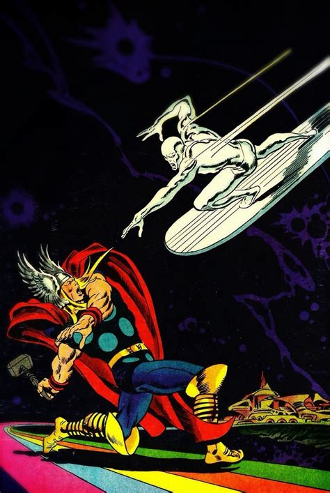 Atomic Chronoscaph — Thor Vs Silver Surfer Art By John Buscema