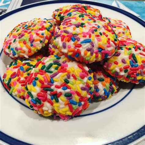 Super Soft Rainbow Sprinkle Cookies Lucky Mojito