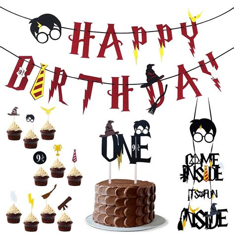 Buy Wents Harry Potter Party Supplies 13pcs Harry Potter Cake Topper