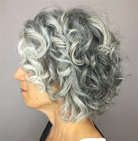 Gorgeous Gray Hair Styles Grey Curly Hair Grey Hair With Bangs Short Natural Curly Hair