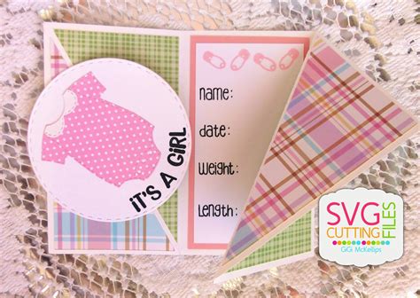 Fees for all cards must be paid online by credit card or ach only. SVG Cutting Files: Baby Twisted Gate Fold Card