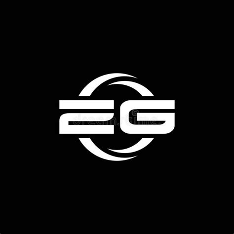 Zg Logo Monogram Design Template Stock Vector Illustration Of Font