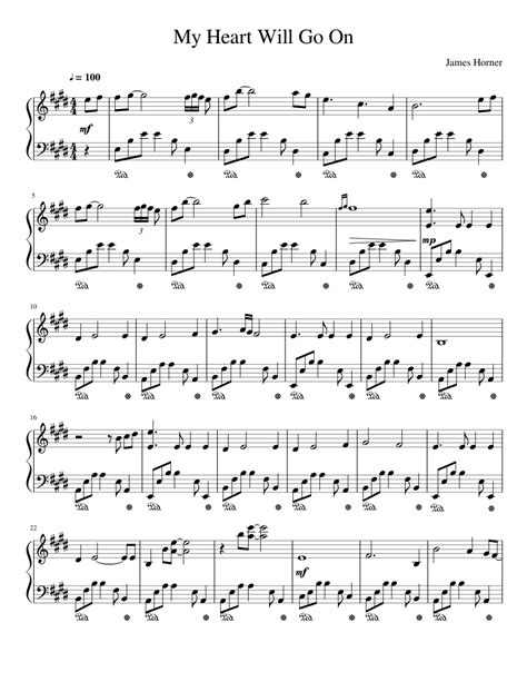 My Heart Will Go On Piano Sheet Music For Piano Download Free In Pdf