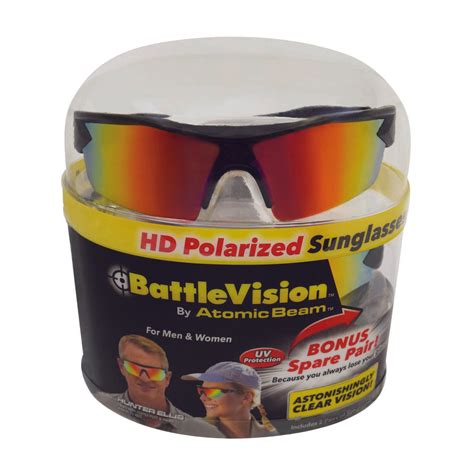 atomic beam battle vision hi tech hd polarized sunglasses polymer 2 pk hi pro ace supercentre