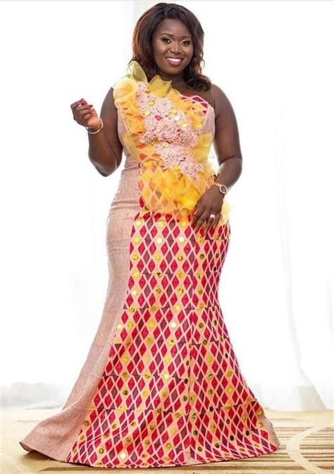 Unique Ghana Traditional Wedding Dresses African Fashion African Design Dresses African Lace