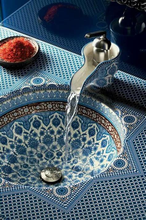 Pin By Andreja Grahek On Blue Home Trends Moroccan Bathroom