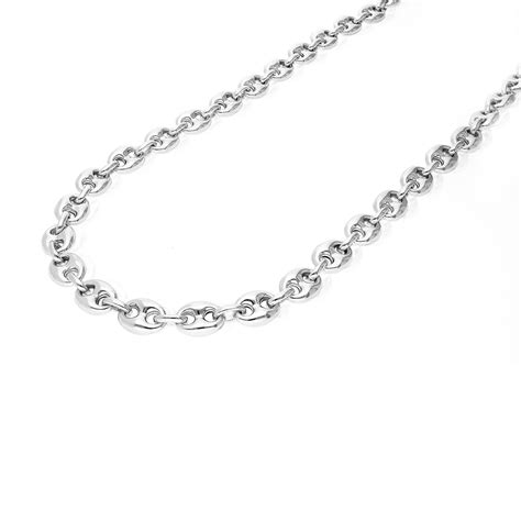 925 Sterling Silver 12mm Puffed Anchor Mariner Chain Necklace 24″ 36″ Wjd Exclusives