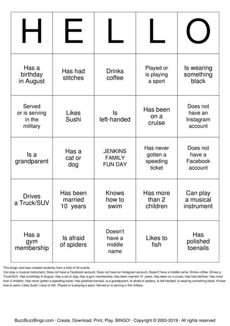 Getting to know you song lyrics. Getting to Know You! Bingo Cards to Download, Print and ...