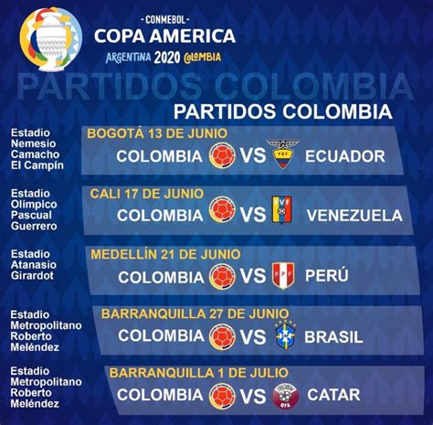 The latest tweets from copa américa (@copaamerica). Copa América 2020: conoce el fixture, sedes de Colombia en ...