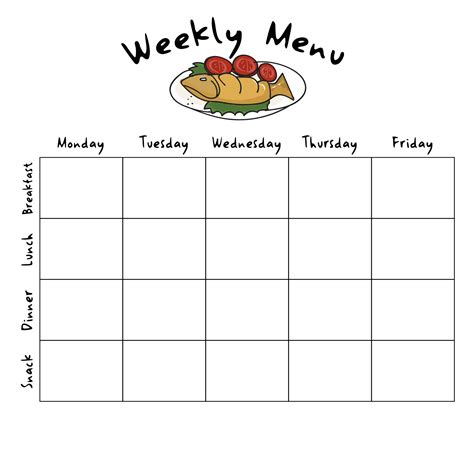 You will love these free worksheets: 9 Best Printable Blank Menu For Daycares - printablee.com