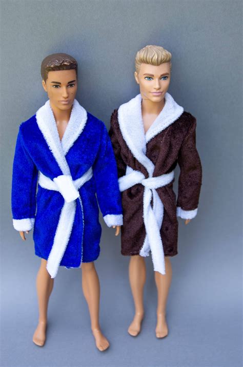 Ken Clothes Ken Doll Bathrobe Barbie Doll Clothes Ken Doll Etsy