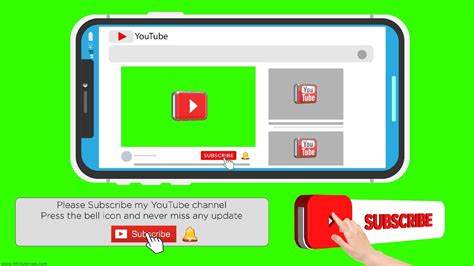 Youtube Channel Subscribe Button And Bell Icon  Free Download