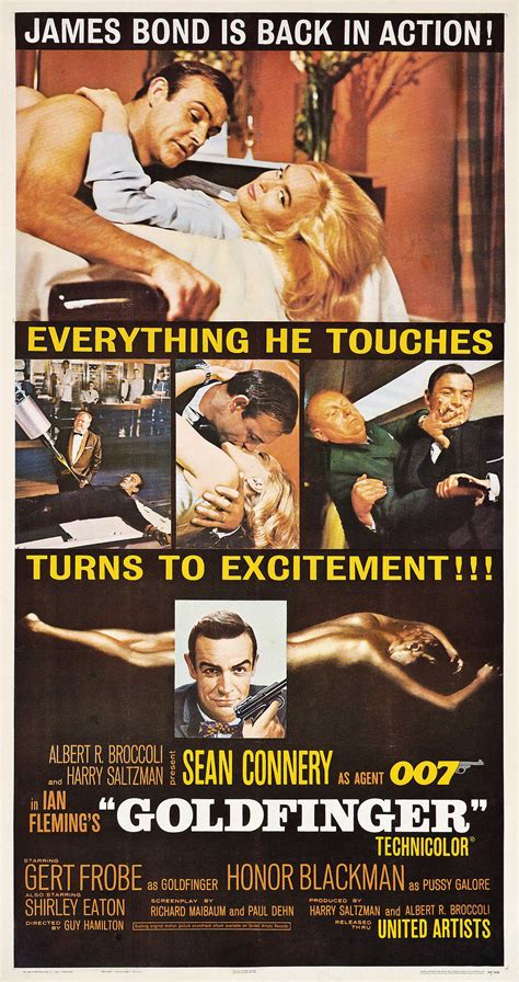 James Bond Goldfinger V2 ⋆ Retro Movie Posterretro