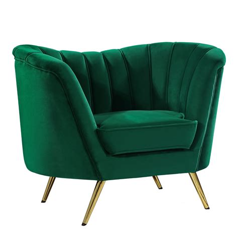Arbow Accent Chair Velvet Green 