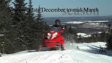 Snowmobile In Québec In Chaudiere Appalaches Region Youtube