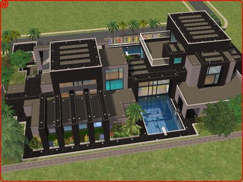 They generally showcase a futuristic curb appeal as well as wash lines and little or no other ornamentation. sims 2 :-) ouse | Sims 2 modern dream house by ~RamboRocky ...