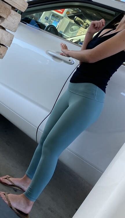 Beautiful Petite Blonde Teen With A Great Tight Ass And Vtl Spandex