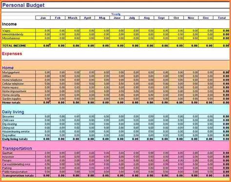8 Best Home Budget Spreadsheet Excel Spreadsheets Group