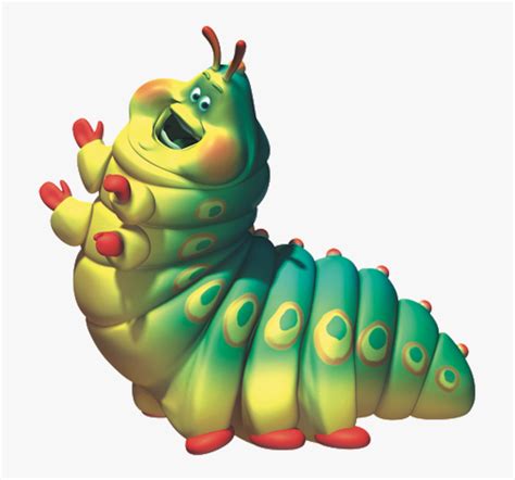 Clip Art Fat Caterpillar Bugs Life Characters Hd Png Download
