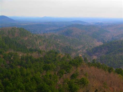 View Of Ouachita Mountains From Hot Springs Mountain Tower Hot Springs