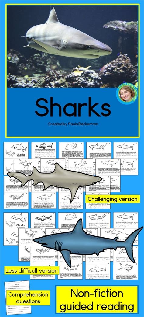 Texts have many characters, which are more co Sharks guided reading books come at 2 levels of difficulty ...
