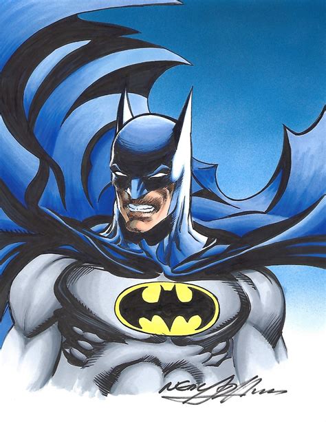 Batman Color Drawing 2015 Neal Adams Wb Batman Drawing Batman