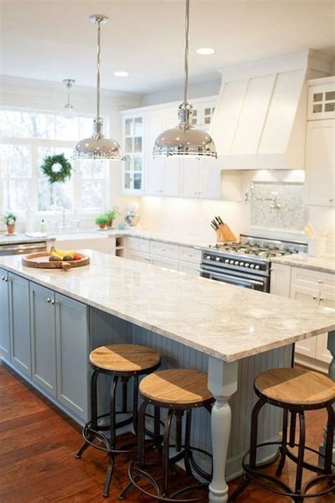 I am now considering a slab of soapstone for the top to replace the maple! Vintage Farmhouse Kitchen Island Inspirations 1 | Farmhouse kitchen colors, Kitchen island with ...