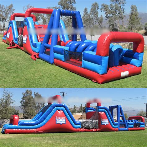 Outdoor Rugged Warrior Inflatable Obstacle Course Adult Inflatable