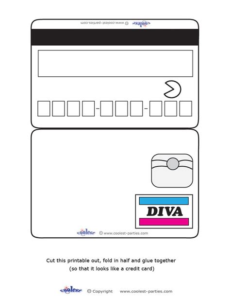 These are very convenient because you can use them for different purposes. Blank Printable Diva Credit Card Invitations | Credit card design, Rewards credit cards, Free ...