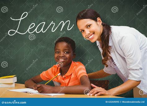 Learn Against Green Chalkboard Stock Image Image Of Book Holding