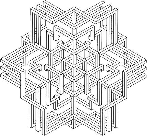 Shapes coloring pages are helpful for children's cognitive development. Get This Hard Geometric Coloring Pages to Print Out - 45168