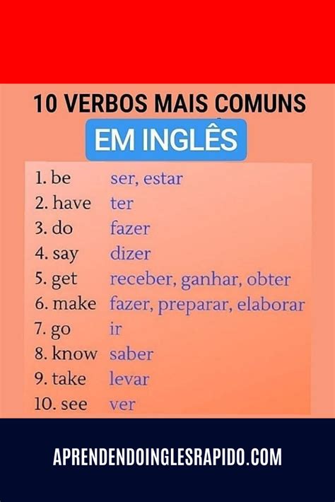 Os 10 Verbos Mais Comuns No Ingles Otosection