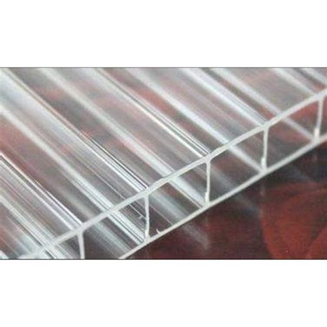 Pack Of 2 Twin Wall 8mm Polycarbonate Panel 2 W X 4 L Clear