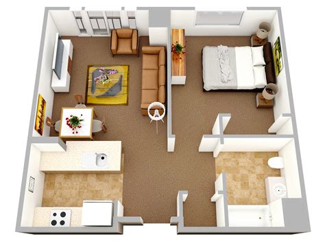 25 Floor Plan For 1 Bedroom House