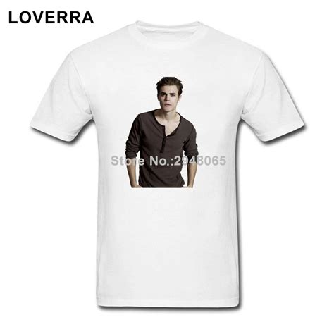 Stefan Salvatore Vampire Diaries T Shirt Men O Neck Summer Tshirt