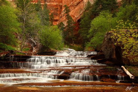 C149 Left Fork North Creek Waterfall Zion National Park Utah